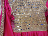 Pink Color Kuchi Girls Nikah Frock