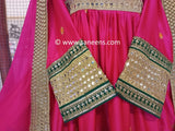 Pink Color Kuchi Girls Nikah Frock