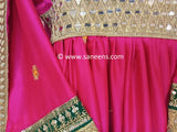 Pink Color Kuchi Girls Nikah Frock