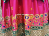 Pink Color Kuchi Girls Nikah Frock
