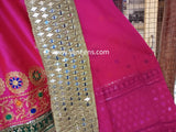 Pink Color Kuchi Girls Nikah Frock