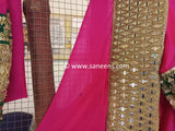 Pink Color Kuchi Girls Nikah Frock