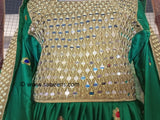Afghan Hand Embroidery Mirror Work Dress