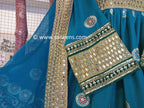 buy new afghan traditional clothes in light sky color