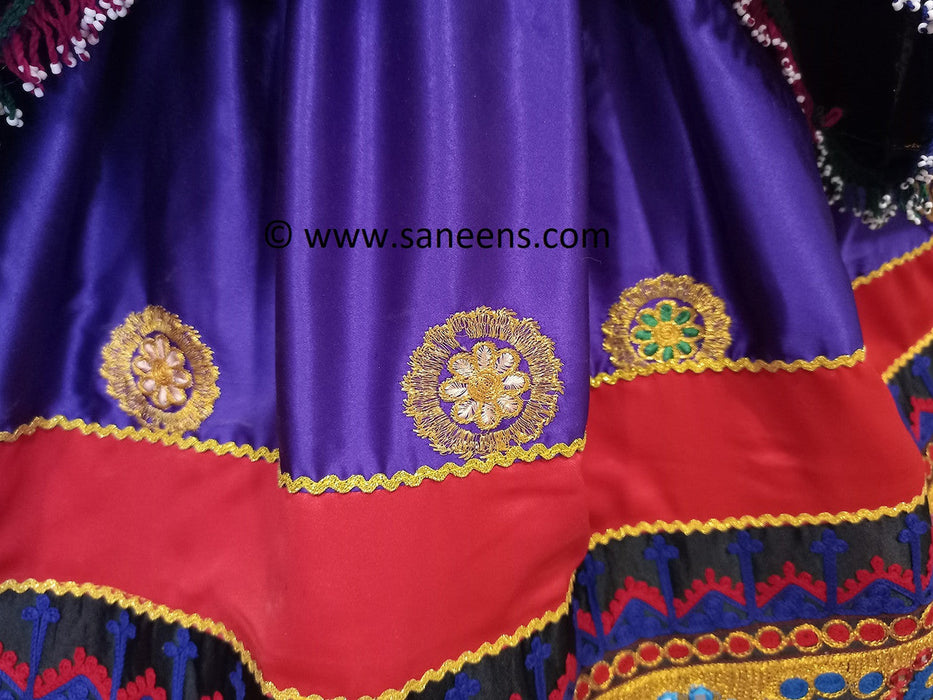 afghan fashion new clothes by saneens  in purple color