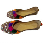 Traditional Afghan simple embroidery shoes
