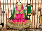 Afghan pink color dress