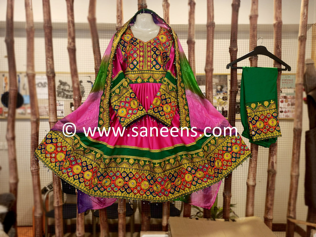 afghan embroidery clothes