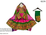 New Afghan fashion wedding clothes online in pink color