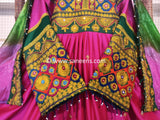 New Afghan fashion wedding clothes online in pink color