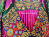 New Afghan fashion wedding clothes online in pink color