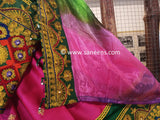 New Afghan fashion wedding clothes online in pink color