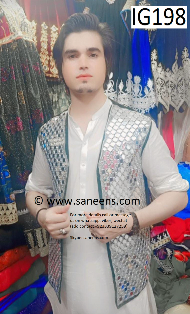 saneens afghan groom vest
