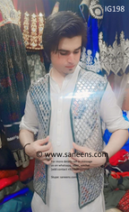 new afghan men vest with beautiful mirrors