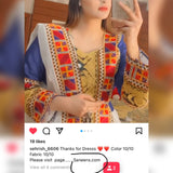 Traditional New Afghan Dress with handmade embroidery