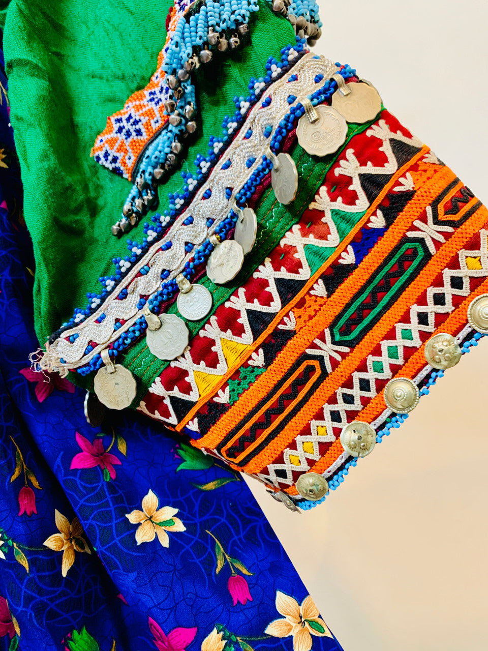 beaded Afghan dress, Afghan women wear, beaded Afghan dress,