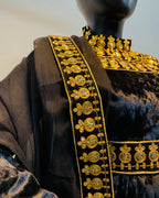 Royal Velvet Embroidered Dress