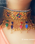 New afghan simple golden choker for girls