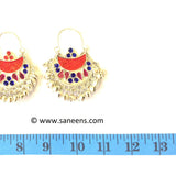 New saneens online kuchi white earrings
