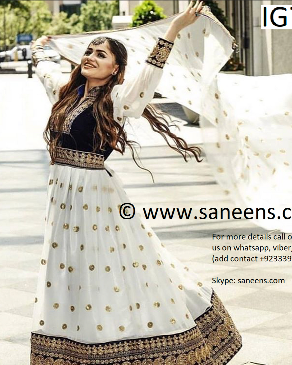 buy saneens online nikkah clothes in white color