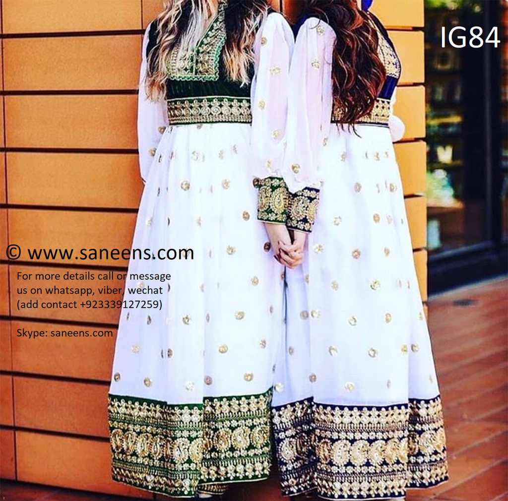 traditional fashionable saneens clothes for bridesmaids in two colors
