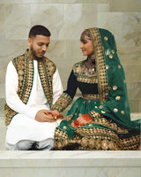 Afghan Couple Dress And Vest
