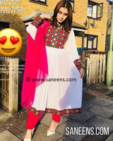 Afghan Party Wear Embroidered Dress