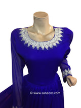 Elegant Embroidered Afghan Bridal Dress
