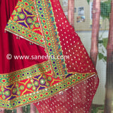 New afghan bride and groom outfits for wedding party in red color