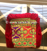 New afghan bride and groom outfits for wedding party in red color