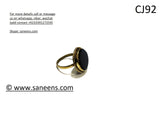 Traditional saneens online simple black ring