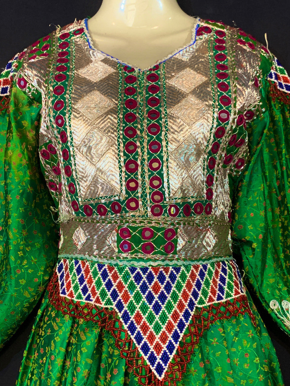 dresses nomad boho chic fashion long clothes tribal fashion dress with beads work online handmade tribal ethnic costumes apparels