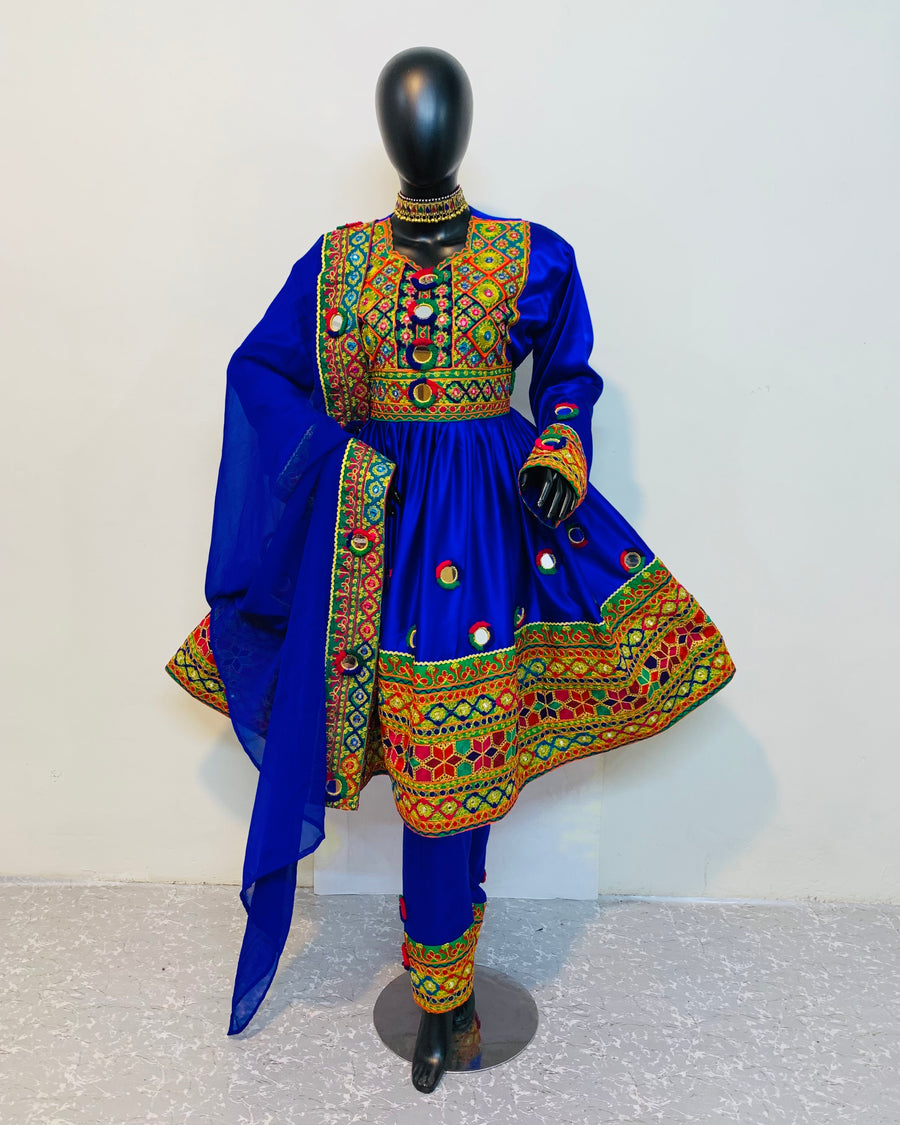 Handmade Afghan Bridal Traditional Dress