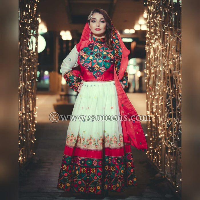buy new traditional simple embroidery nikkah dress