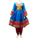 Afghan Bridal Blue Dress