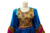 Afghan Bridal Blue Dress