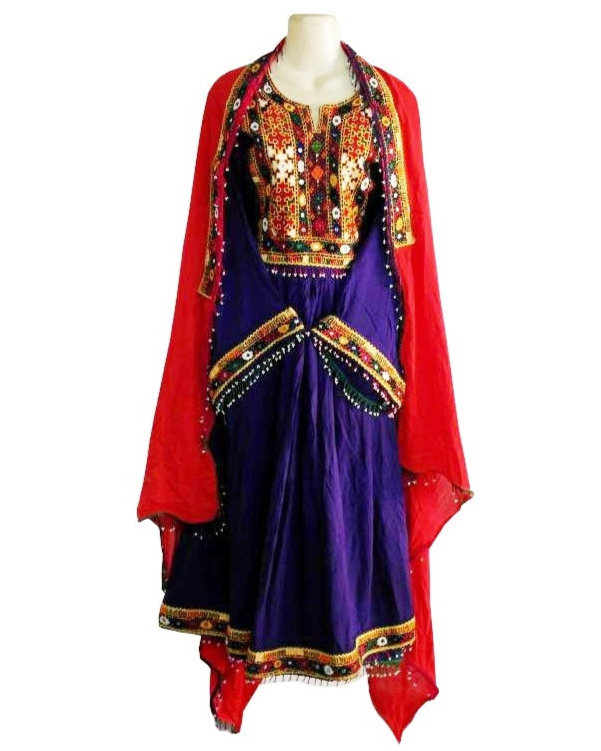 Afghan Bridle Embroidery work Dress