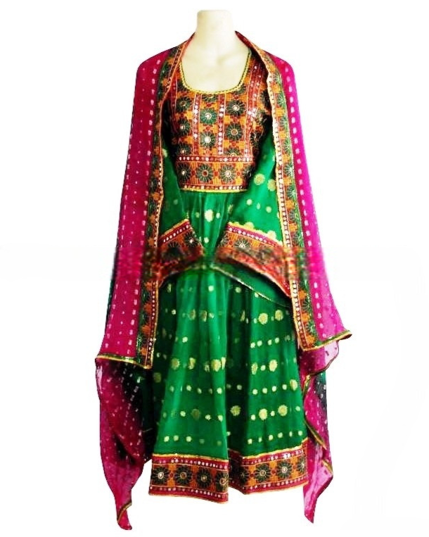 Afghan Bridal Embroidered Dress
