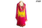 afghan dress in yellow color