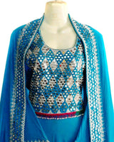 Blue Afghan Dress