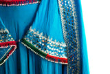 Blue Afghan Dress