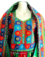 Afghan Hand Embroidered Bridal Dress