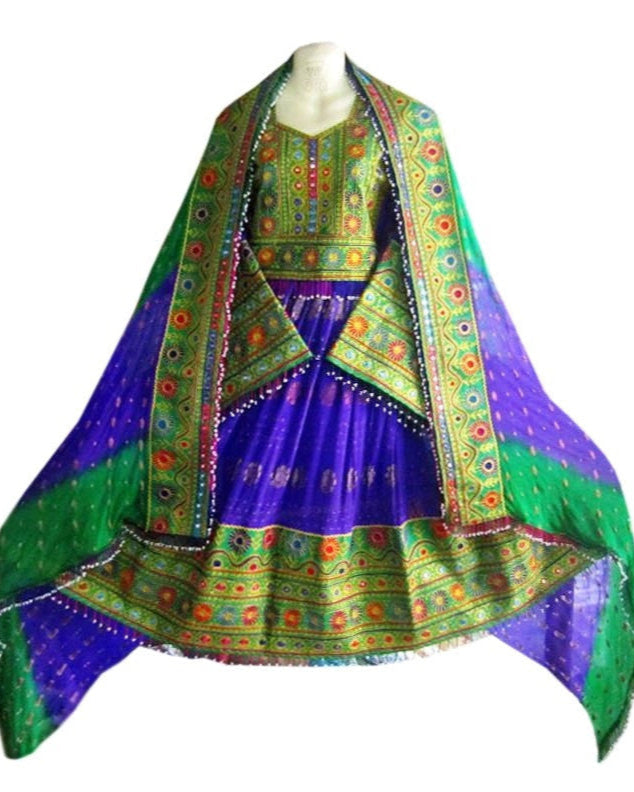Afghan Women's Long Gown Dress