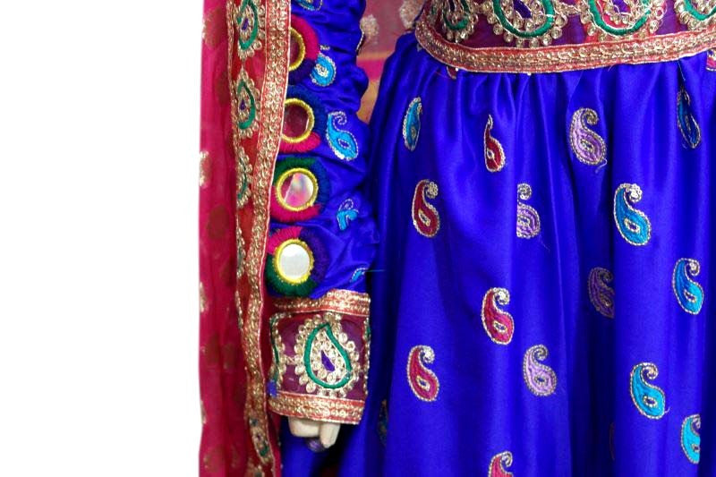 tribal art work afghan clothes