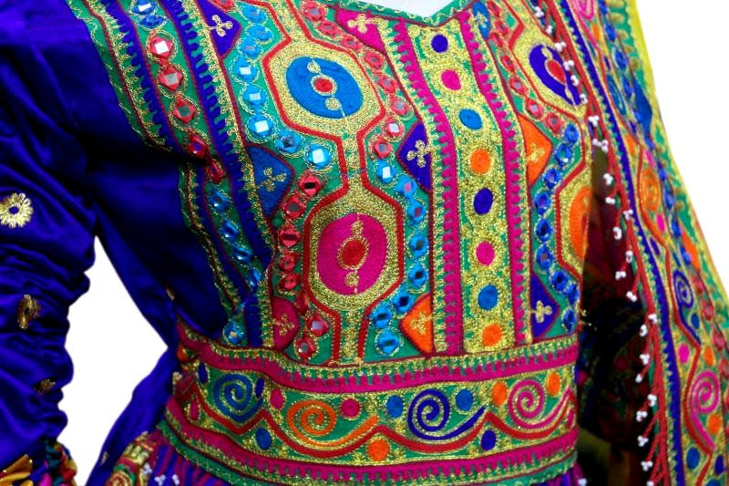latest afghan women long gown