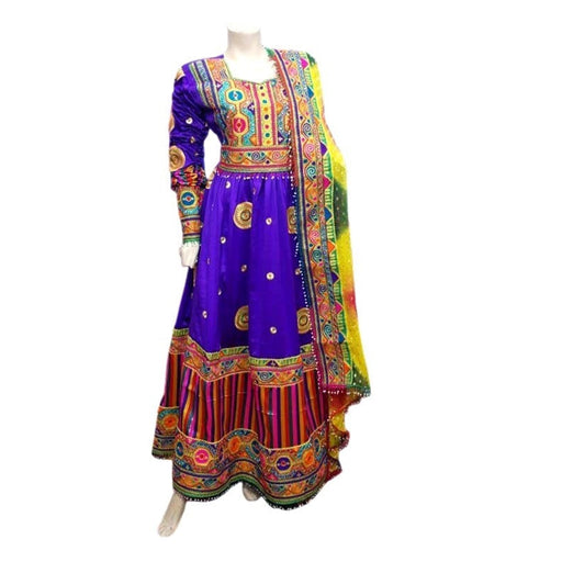 afghan fashion dress in blue color