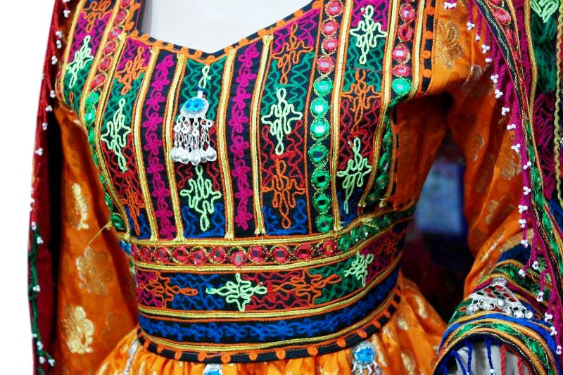 afghan embroidered dresses online