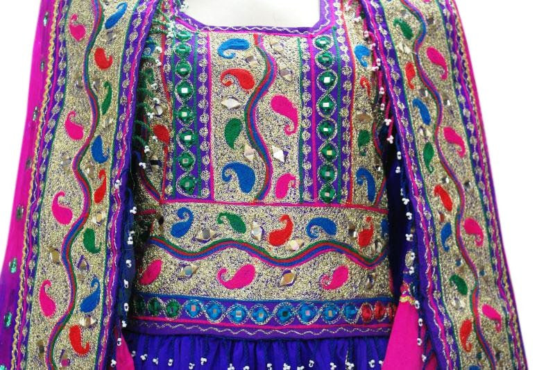 afghan women long frock