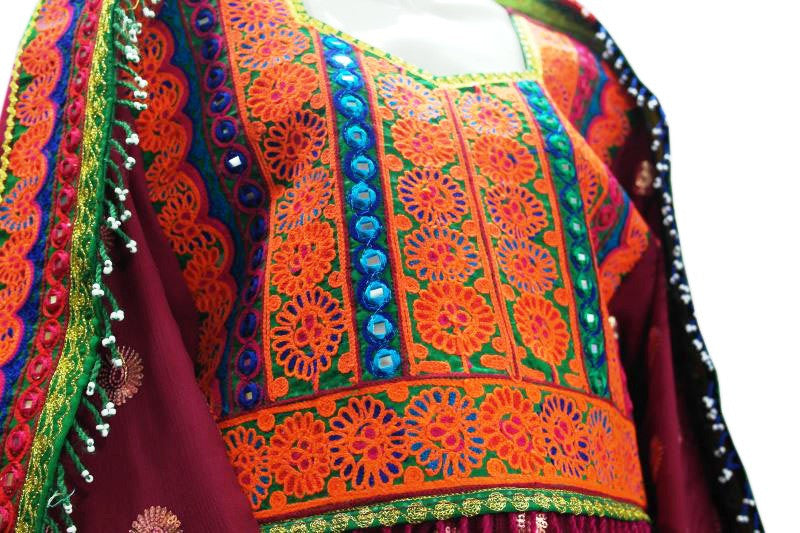 kuchi fashion long frock