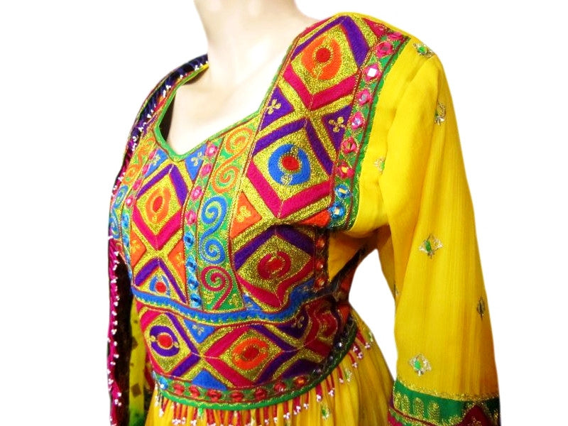 tribal fashion long gown